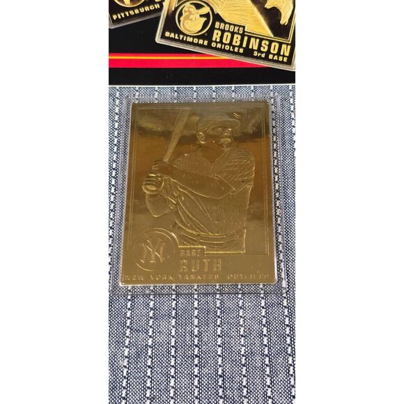 Danbury Mint 1996 Babe Ruth 22K gold card - Picture 2 of 6